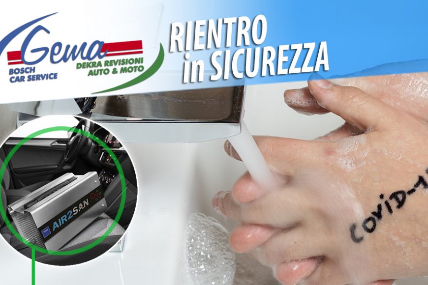 Rientro in sicurezza con la sanificazione ad ozono della tua auto!