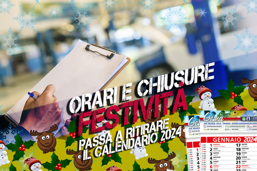 Orari e chiusure per festività!